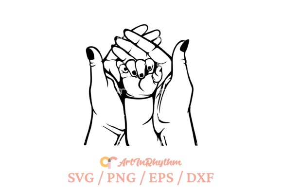 Download Family of Three Svg, Family Hands Svg - Three Collection