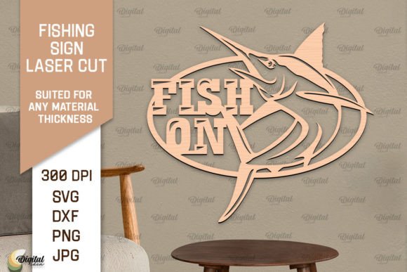 Download Fishing Sign LaserCut. Fishing Decor SVG - Fishing sign Collection