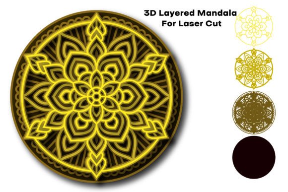 Download 3D Layered Mandala SVG Files - Layered mandala svg Collection