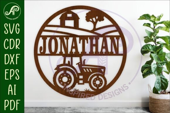 Download Tractor Farm Name Sign Svg Laser - Farm name sign Collection