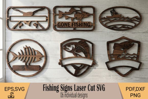 Download Fishing Signs Laser Cut SVG - Fishing sign Collection