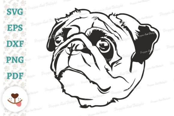 Download Pug Dog Face Svg Png Vector Cut Files - Vector cut files Collection