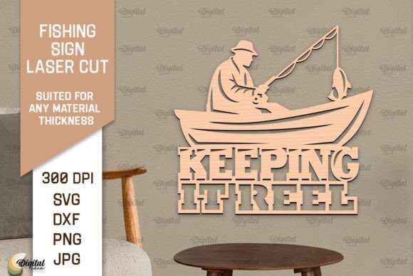 Download Fishing Sign LaserCut. Fishing Decor SVG - Fishing sign Collection